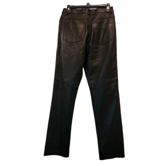 Hugo Buscati Collection Vintage Black Leather Pants Women's Size 8 - Picture 2 of 16